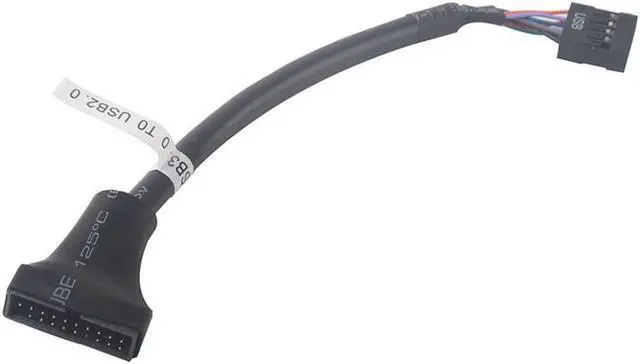 Main image of USB 2.0 9Pin Motherboard Female to USB 3.0 20Pin Housing Male Adapter Cable