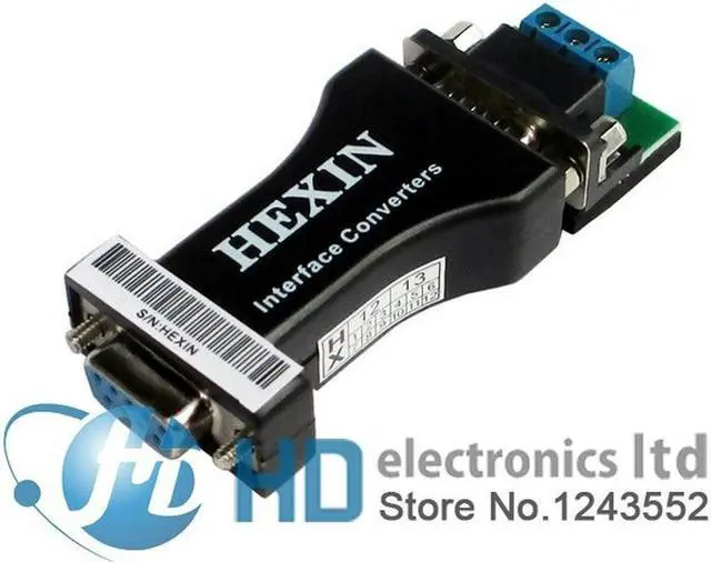 Main image of HEXIN RS232 to RS485 serial port Data Interface Adapter Converter 1.2KM 3 Bit Wholesale