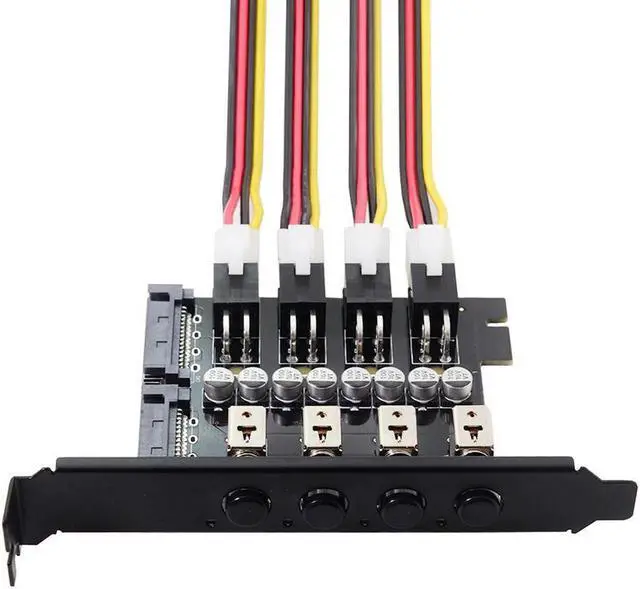 Main image of 4-Port HDD SSD Power Switch Controller for PC, Hard Disk Management System with ligent Control