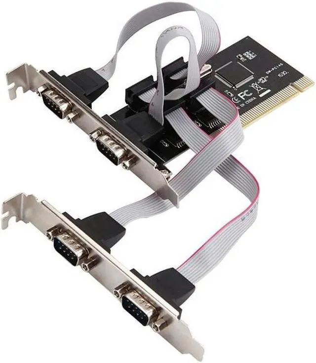 Main image of PCI to serial port COM RS232 db9 4 serial port 9pin desktop PCI expansion adapter