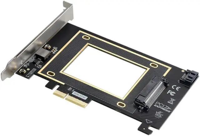 Main image of PCIE Riser PCI Express 3.0 X4 to U.2 SFF-8639 Adapter PCIe U2 SSD to PCI-E Expansion Card PCI Express x4 to 2.5 SATA Riser Card