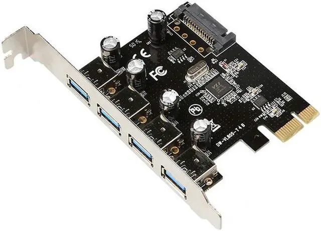 Main image of Superspeed 4 Port USB 3.0 PCI Express Card PCIe USB 3.0 Host Controller 4 x USB3.0 with VL805