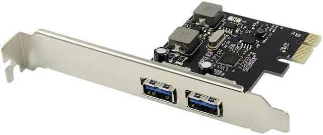 Main image of 2 Port USB 3.0 PCI-E Expansion Card External PCIe Card USB3.0 With 2 Power Modules Desktop PC