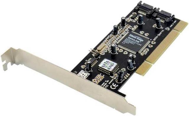 Main image of 100% PCI to SATA Card 1 Port eSATA 2 SATA Port raid adapter card Silicon Image SIL3112 Chipset