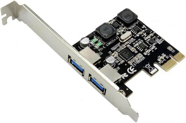 Main image of PCI-Express to 2 Port USB 3.0 Host Controller Card Adapter Hub Super Speed 5Gb/s