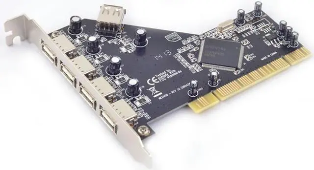 Main image of PCI to 4 Ports External + 1 Port Internal USB 2.0 Expansion Card Chipset for NEC