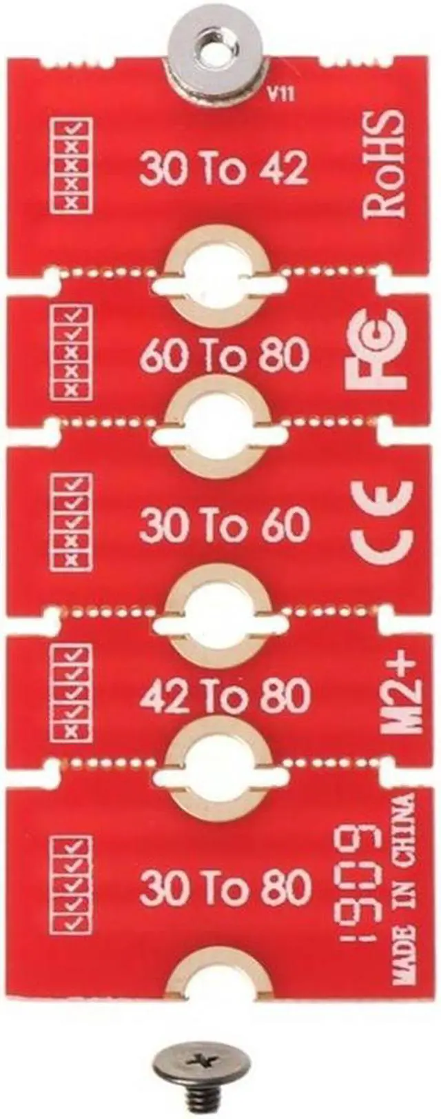 Main image of 1Pcs M2 M2PLUS NGFF NVME M.2 Extended Transfer 2230, 2242, 2260, 2280 Aircraft M2 CHANGE LONG SIZE U.2 M3 M.3 SSD 24BB