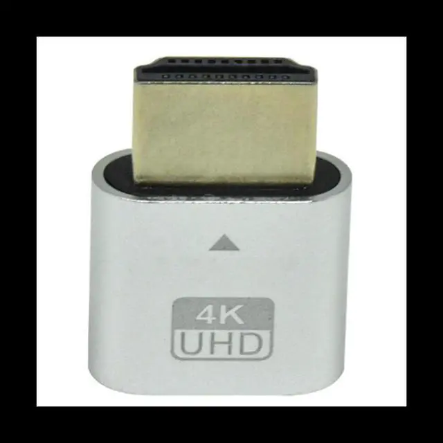 Main image of HDMI-Compatible 4K Dummy Plug with LED Light for Graphics Cards, PC Accessories,Desktop/Laptop Vistual Display Adapter B
