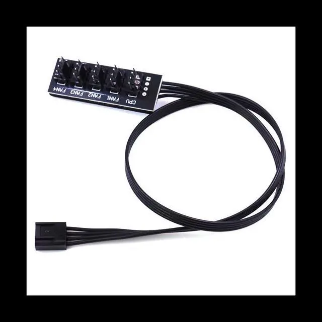 Main image of 40cm 1 to 5 4-Pin Molex TX4 PWM Fan CPU HUB Splitter PC Case Chasis Cooler Extension Cable Adapter Controller