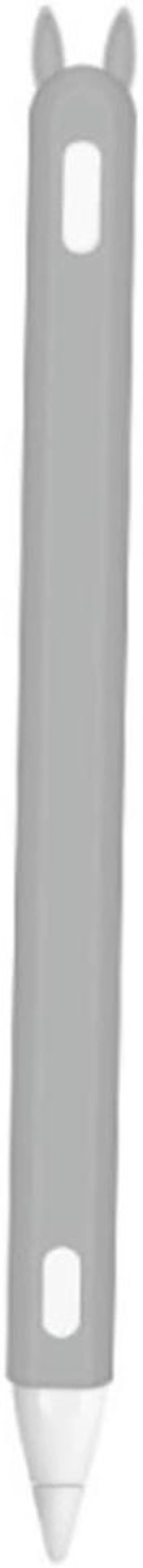 Main image of Cute Cat Ear Silicone Protective Pouch Cap Holder Nib Cover Protective Case Skin for Pencil 2(Gray)