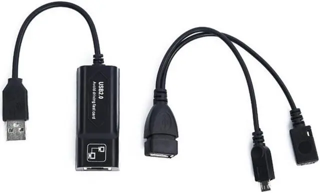 Main image of 1 Set USB 2.0 To RJ45 Adapter USB 2.0 Adapter Cable With Mirco OTG For Amazon Fire TV 3 Or Stick GEN 2