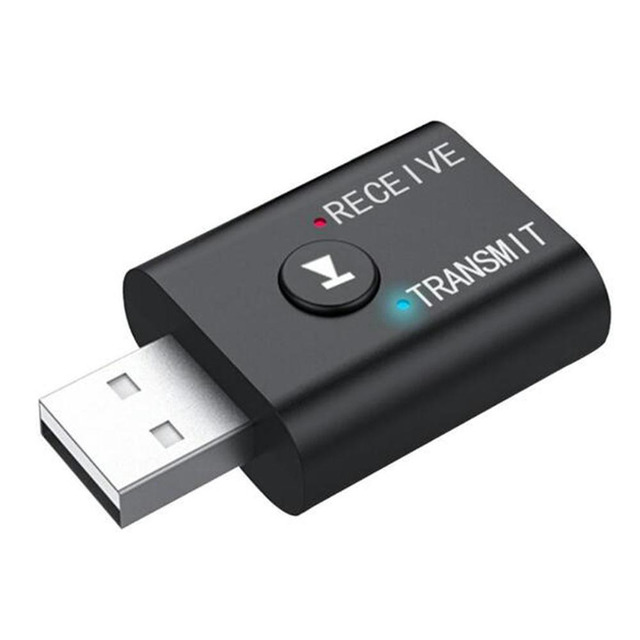 2-in-1 Bluetooth 5.0 Adapter - Transmitter & Receiver With 3.5mm Aux, For TV, PC, Car