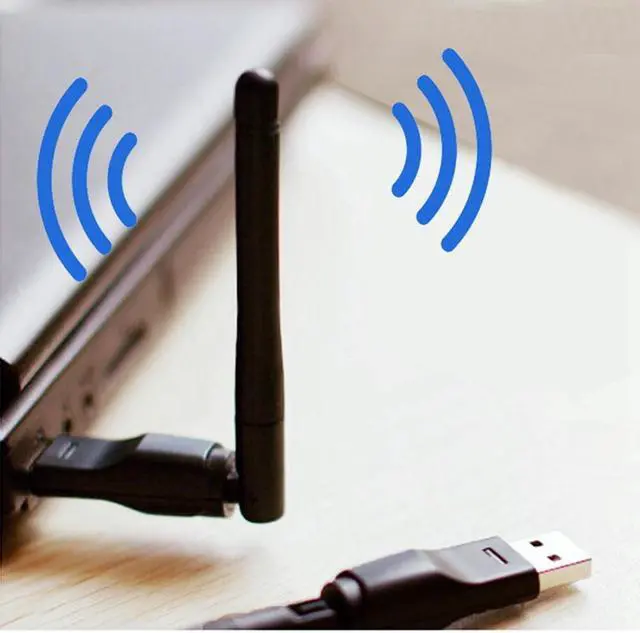 Main image of Integrated Antenna Receiver Wireless Network Card With Antenna 150M USB 2DB Upports Set-Top Box Wireless Network Card