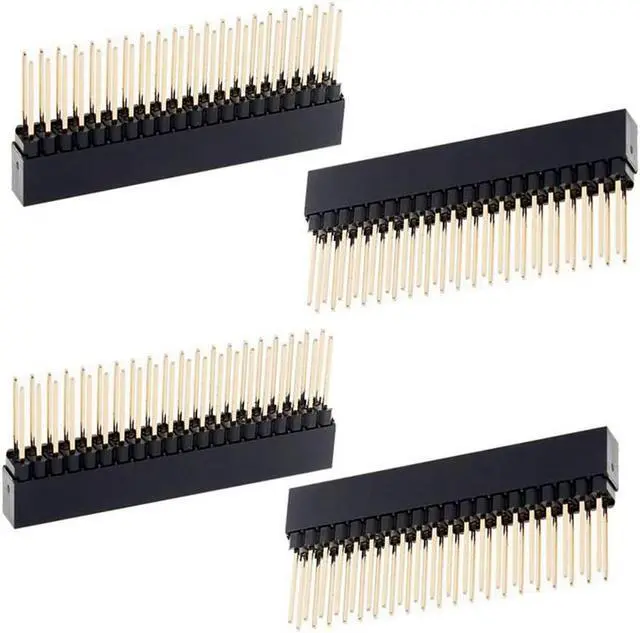 Main image of 2 x 20(40 Pin) Stacking Header for Raspberry Pi A+/B+/Pi 2/Pi 3 Extra Tall Header (Pack of 4)