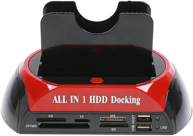 Main image of 2.5" 3.5" SATA / IDE 2 Double - Dock HDD Docking Station e- SATA / Hub External Storage Enclosure Parts , Free / Drop Shipping