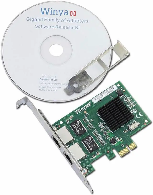 Main image of Dual Port Gigabit Ethernet Adapter Network Card With Broadcom bcm5715 Chipset
