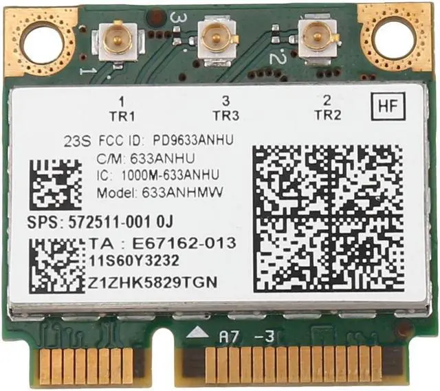 Main image of 6300AGN 633ANHMW Wireless Card Mini Pcie Card 802.11A/G/N 2.4G+5.0 Ghz for T410 T420 T430 X220 Y460
