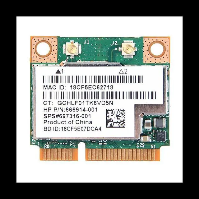 Main image of BCM943228HMB Card Network Card Dual Band 300Mbps Bluetooth4.0 802.11A/B/G/N Mini PCI-E Laptop WLAN Adapter