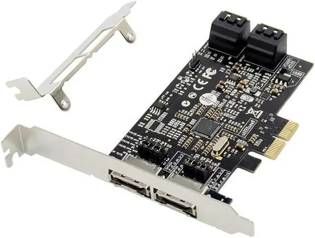 Main image of PCIe To 4 Port SATA III 6G +2 Port esata RAID Controller card Marvell 88SE9230 chipset pcie to 4 port sata3.0 adapter card
