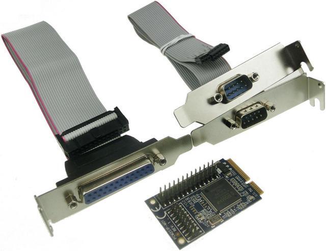 Main image of MINI PCI-e adapter to RS232 serial and parallel transfer COM mini pcie parallel printer port expansion card