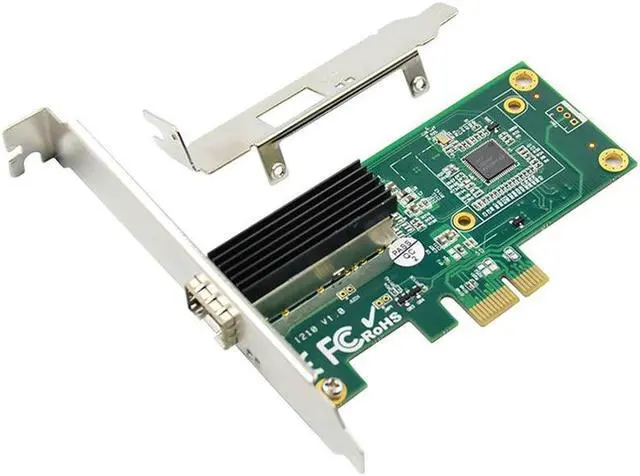 Main image of I210 chipset PCIe Gigabit 1000M single SFP fiber network lan card 1 port sfp adapter pci-e To opitical connector