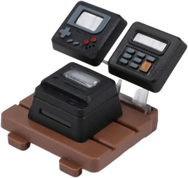 Main image of K-04 Keyboard Keycaps 3In1 for Mechanical Classic Retro Cute Key Cap Suit Cute Button Personalized Keycaps, Black