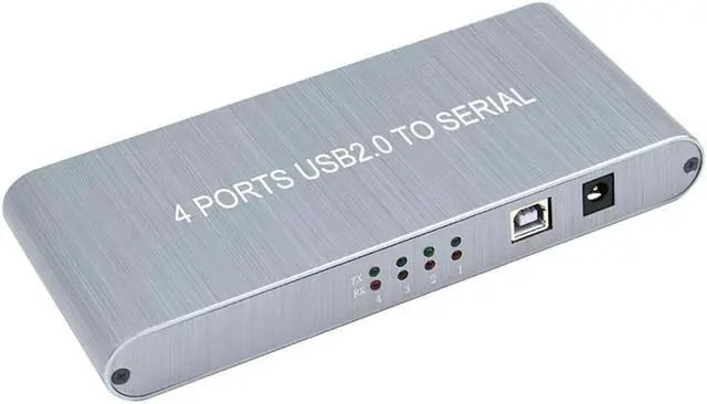 Main image of USB to 4 Port RS232 DB9 Serial Splitter Support win10 4 com to usb2.0 rs-232 cable