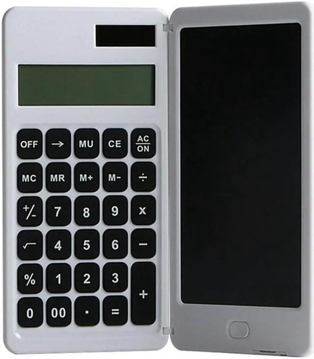Main image of Solar Calculator Portable Calculator Solar Calculator Board With Writing Board For School Calculator Students' Financial Office