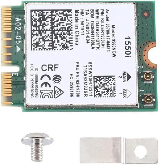 Main image of 1550I Card Dual Band 1730Mbps Wireless 9560NGW NGFF Key E Adapter 9560AC 802.11Ac BT 5.0 Laptop for Windows 10