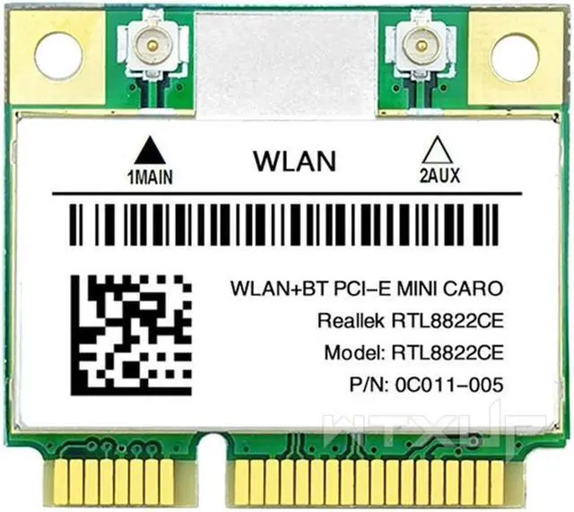 Main image of RTL8822CE 1200Mbps 2.4G/5Ghz 802.11AC Card Network Mini PCIe Bluetooth 5.0 Support Laptop/PC Windows 10/11
