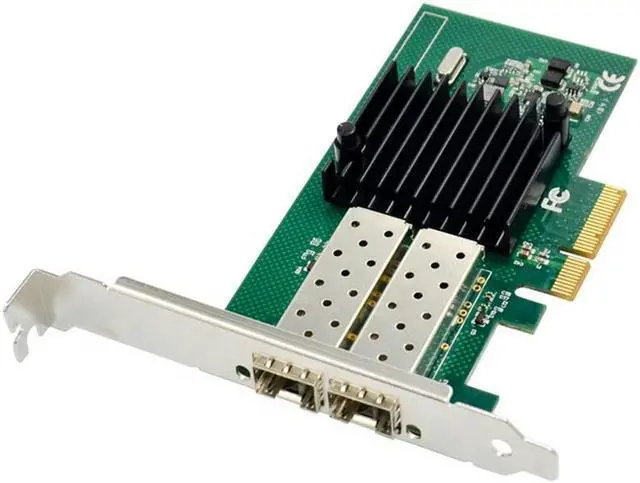 Main image of PCIe to Dual Gigabit SFP Ethernet Server NIC Network Card 1000M PCI-e Dual port SFP fiber network card I350AM2 Chipset 2 lan