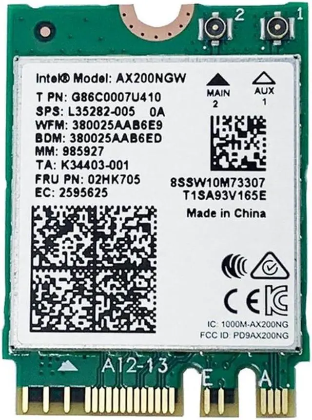 Main image of 1 PCS Wireless Network Card For AX200NGW 2400Mbps PCIE Adapter M.2 AX200802.11Ax Windows 10 Adapter 6 Dual Band