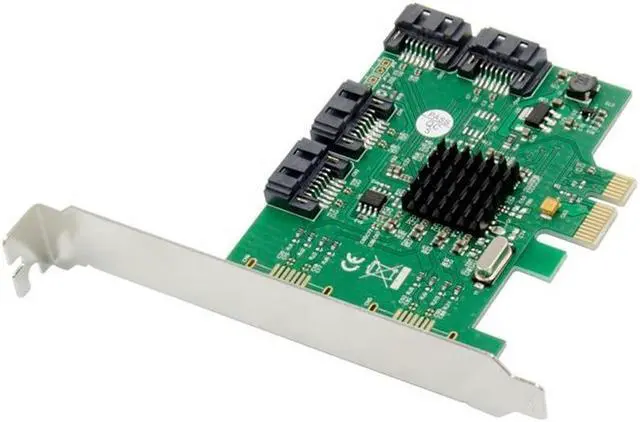 Main image of PCI-E to 4 Ports SATA3.0 expansion card PCIe SATA3.0 6G expansion card 88SE9215 chipset