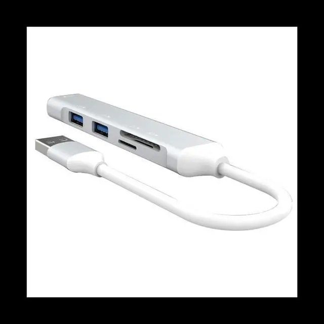 Main image of USB HUB 3.0 USB-A Hub Splitter 5 Port USB3.0 with TF/SD Card Reader High Speed Data Transfer for Laptop Computer A