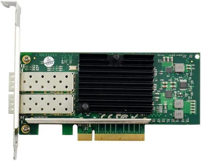 Main image of PCI-E X8 to 10 Gigabit server fiber network card PCIe 10GbE SFP + fiber network card PCIE 8X 82599ES chipset