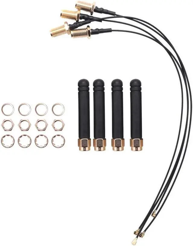 Main image of 4Pcs For Lora Antenna 868-915Mhz,U.Fl Ipex To Sma Connector Pigtail Antenna 3Dbi For Esp32 Lora Module And Internet Of Thin