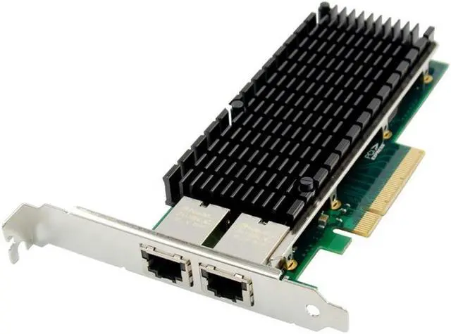 Main image of PCIe X8 to Dual port 10GbE RJ45 Server NIC Network Card PCIE 10 Gigabit Ethernet server card X540 10000M PCI Express 8X LAN 10G