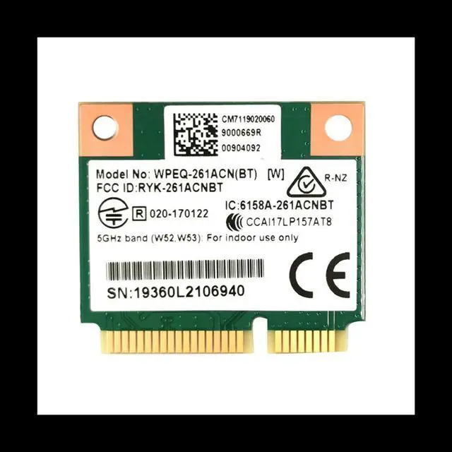Main image of QCA6174 WPEQ-261ACN(BT) Card 802.11AC 867M QCA6174 Bluetooth 4.2 5 Mini PCIe Wireless Card