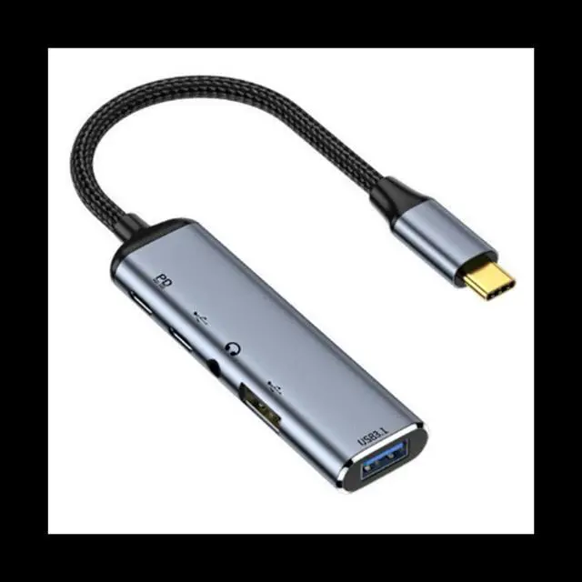 Main image of Portable USB 3.1 Type-C Hub to HDMI-Compatible Multi Splitter Adapter 4K Thunderbolt 3 USB C Hub for PC (Y003)