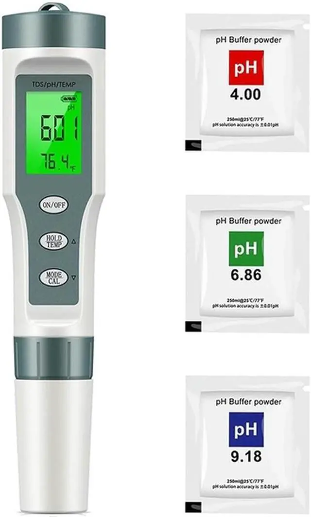Main image of 1 Set Digital PH/TDS Meter Water Tester With ATC PH Tester, 0.01 Resolution High Accuracy 3 In 1 Pen Type Tester