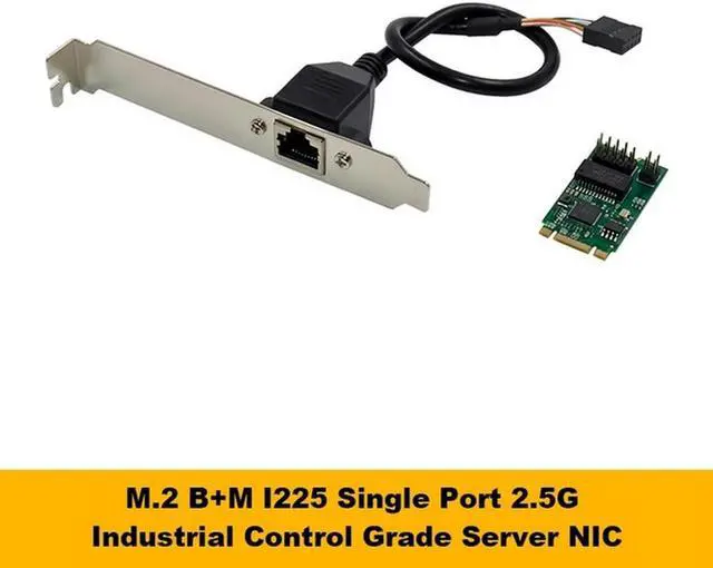 Main image of I225-V M.2 B+M Single Port 2.5G Server Network Card I225 B3 Industrial Control Equipment Network Card