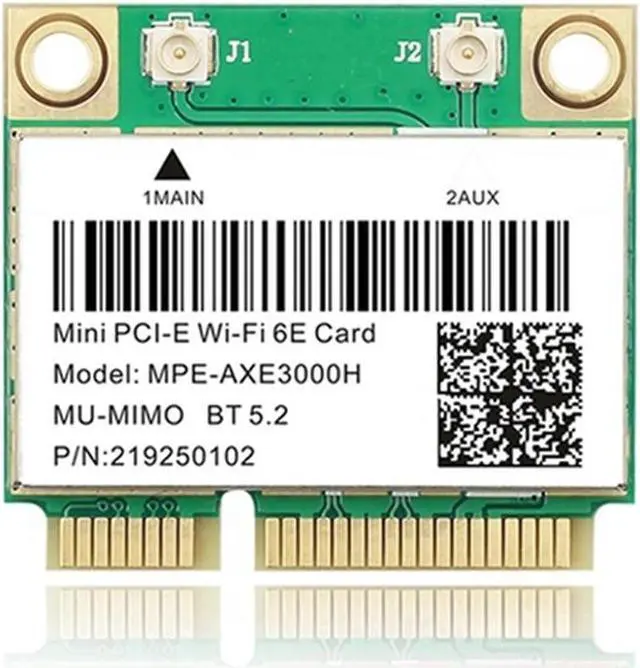 Main image of 6E 2400Mbps AX210 MPE-AXE3000H Wireless Mini PCI-E Card For BT 5.2 802.11AX 2.4G/5G/6Ghz Wlan Network Card Adapter