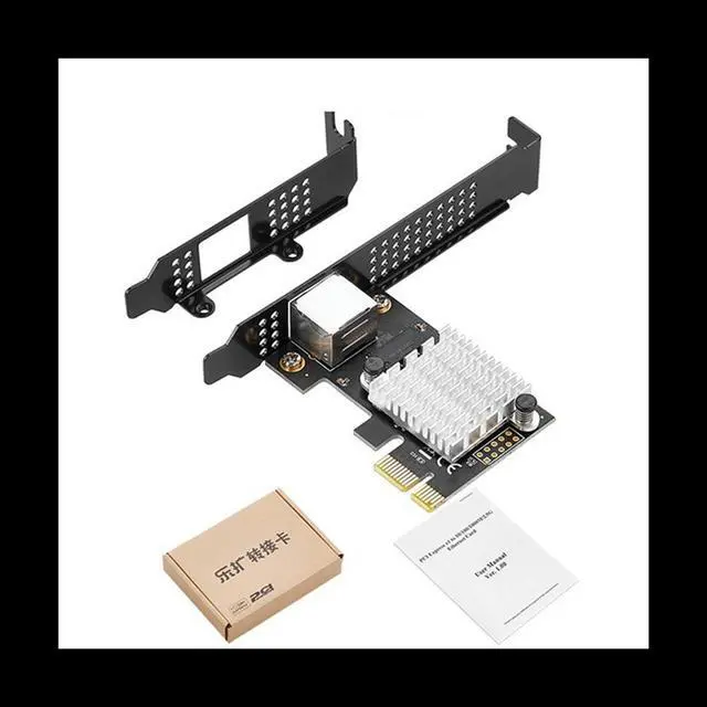 Main image of PCIEx1 2.5G Wired Gigabit 2500M Gaming Gaming RJ45 Interface Diskless Pex Bootable Network Card IO-PCE8125B-GLAN