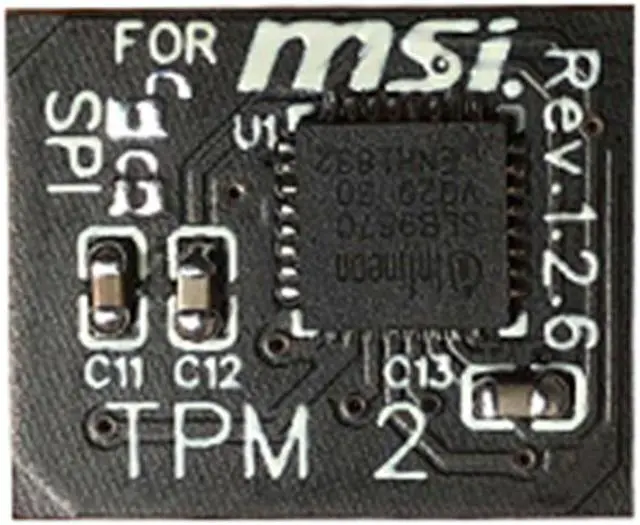 Main image of TPM 2.0 Encryption Security Module Remote Card 12 Pin SPI TPM2.0 Security Module for MSI Motherboard