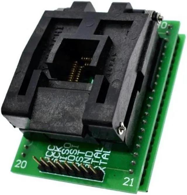 Main image of TQFP44 to DIP40 Burning Socket Chip Programmer TQFP44 Adapter Socket Dip40 Qfp44 ATMEGA16