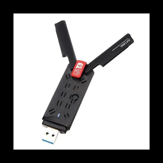 Main image of 1800Mbps 6 USB 3.0 Adapter 2.4G 5.8G 6 Dongle Network Card Support Win 7 10 11 PC