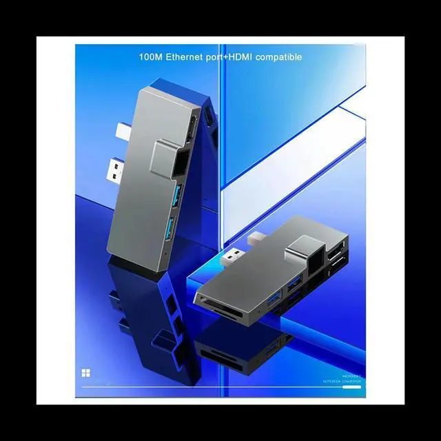 Main image of USB3.1 USB-C Hub Docking Station Gen1 4K HDMI-Compatible SD/TF Card Reader RJ45 6In1 Converter for Microsoft Surface(A)
