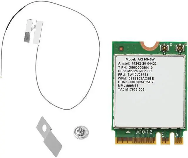 Main image of AX210NGW Card WI-FI 6E Bluetooth 5.2 2.4Ghz 5Ghz 3000Mbps M.2 Wireless Adapter 802.11Ax Network Card