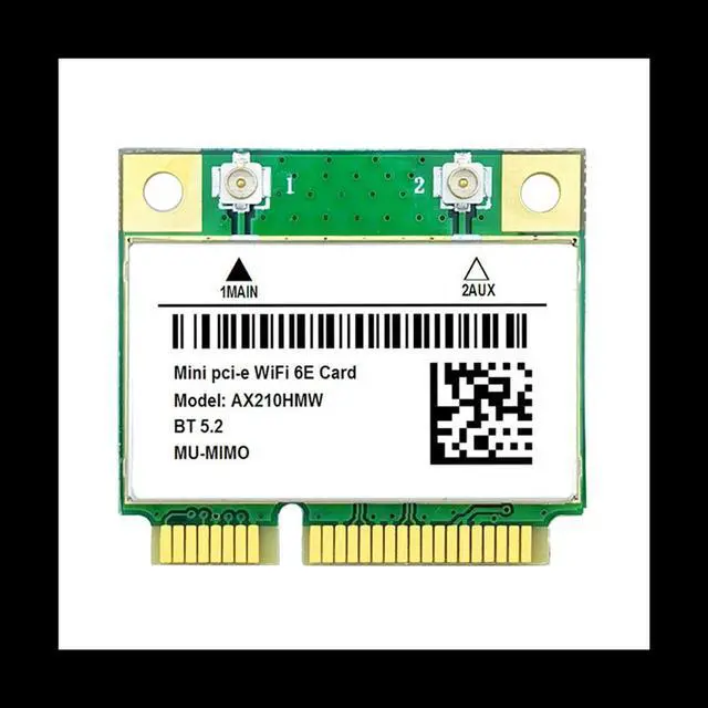 Main image of AX210HMW Card 6E Mini PCI-E AX210 802.11Ax/Ac 2.4G/5G//6G BT5.2 Wireless Adapter for Laptop