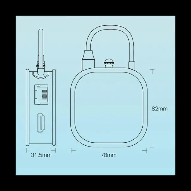 Main image of 10 in 1 USB 3.0 C Hub Adapter Type-C to 4K HDMI-Compatible RJ45 Lan Ethernet Mulit USB Data 100W PD-Hub Splitter(C)